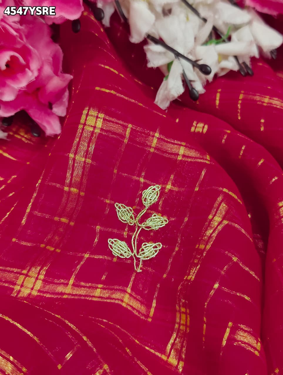 KcPc Luxury Georgette Sarees with Fine EmbroideryGAN
