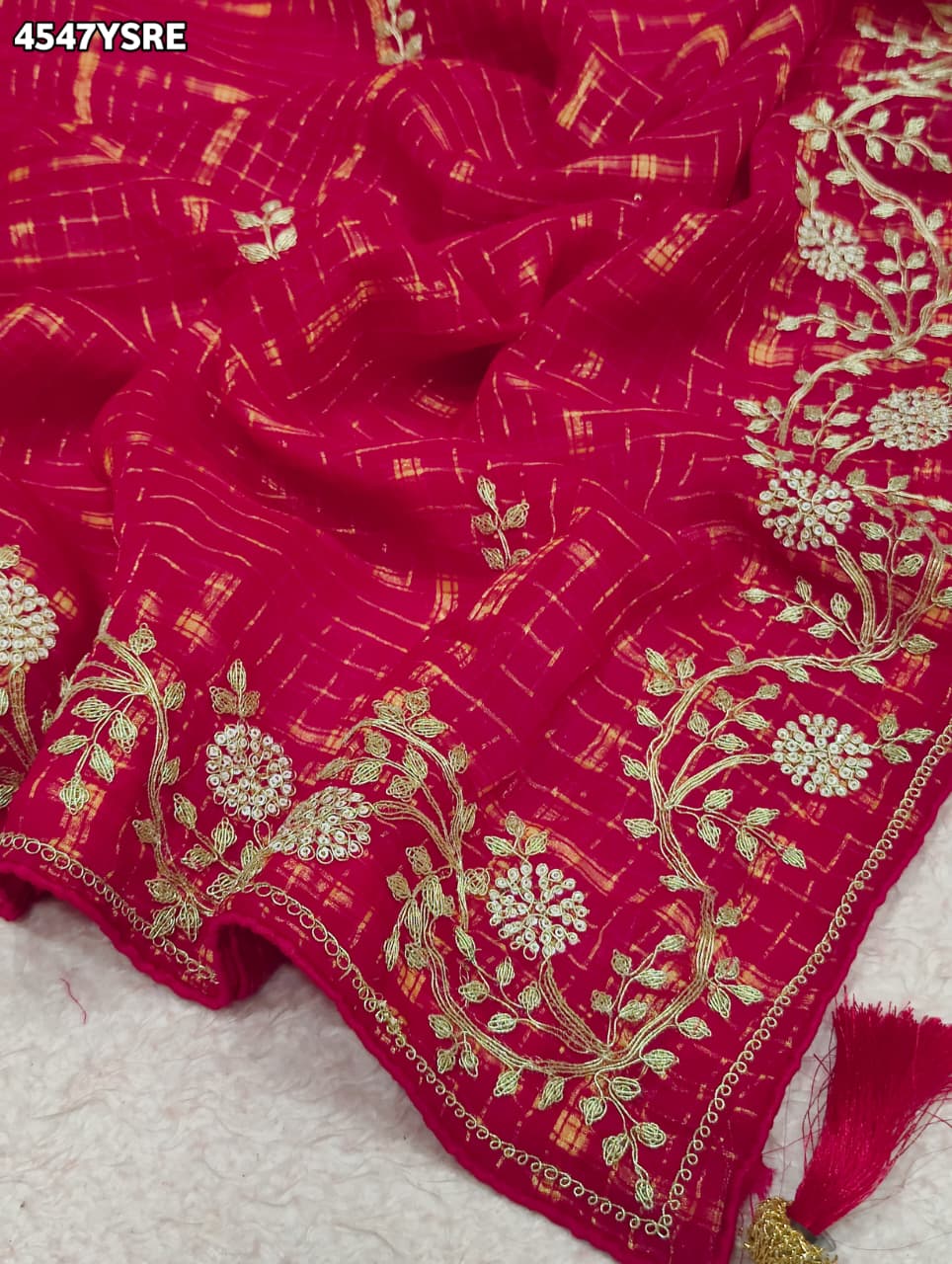 KcPc Luxury Georgette Sarees with Fine EmbroideryGAN