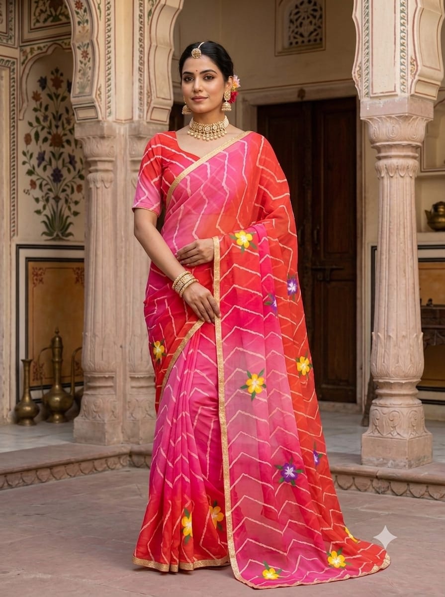 KcPc Premium Chiffon Sarees for Simple and Elegant LooksGAN