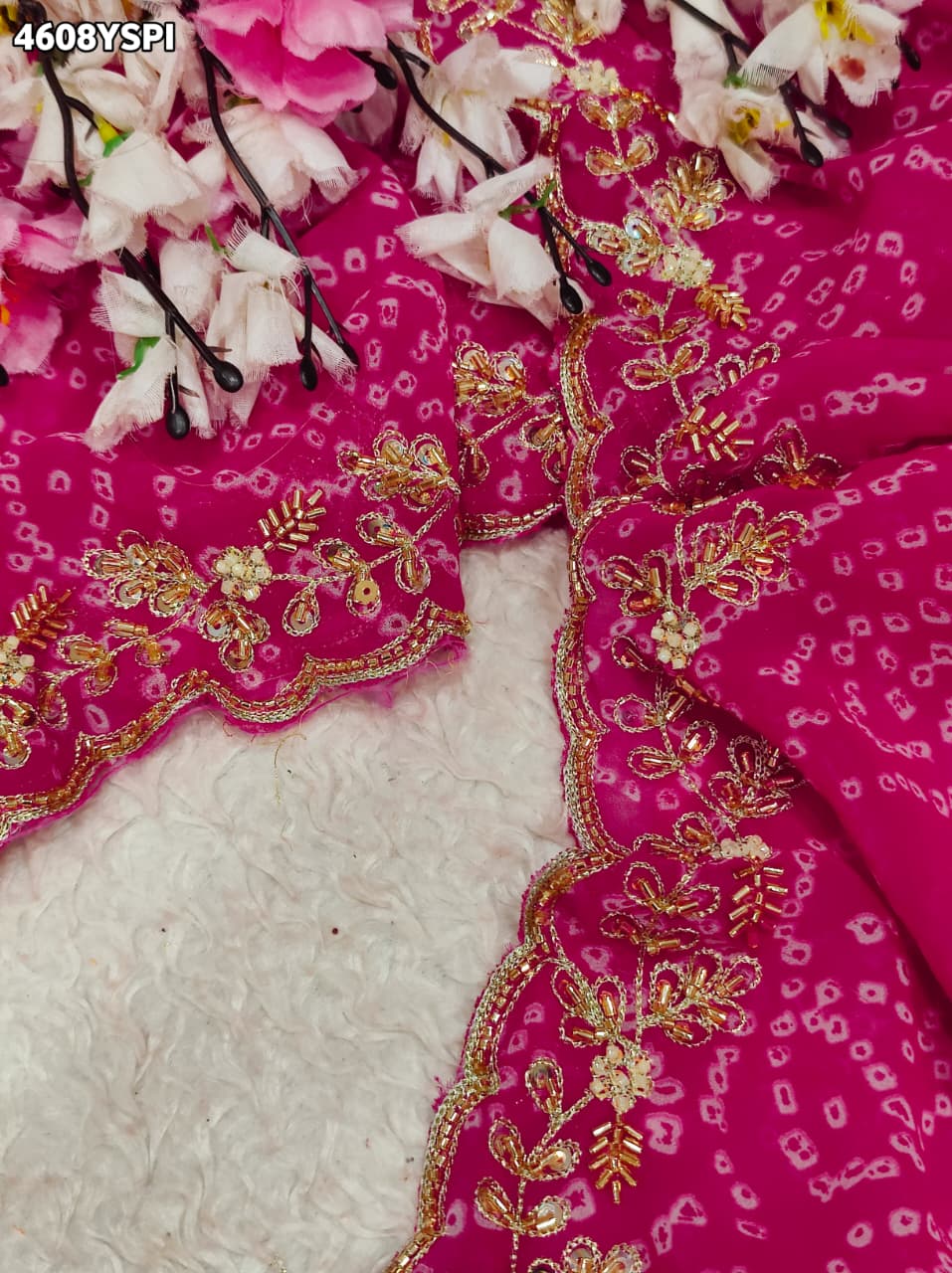 KcPc Festive Georgette Saree with Cutdana EmbroideryBAL