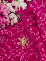 KcPc Festive Georgette Saree with Cutdana EmbroideryBAL