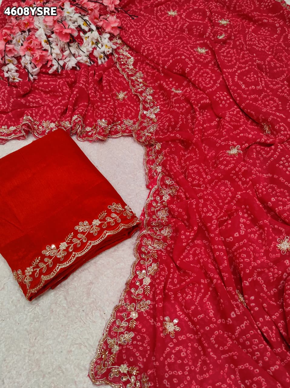 KcPc Traditional Bandhani Sarees for Festive CelebrationsBAL