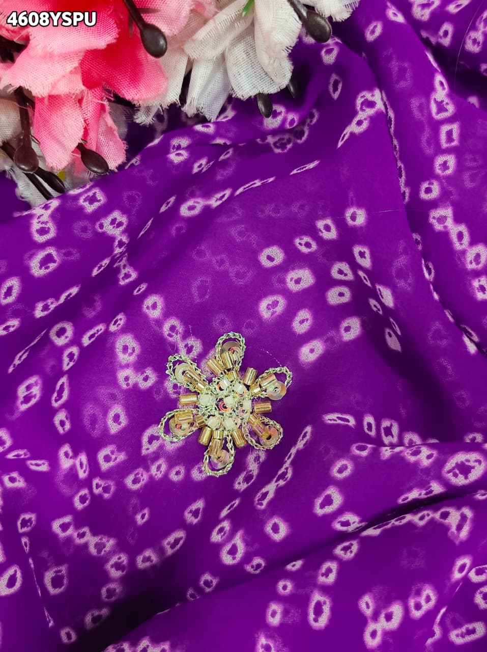KcPc Luxury Georgette Sarees with Blouse BAL