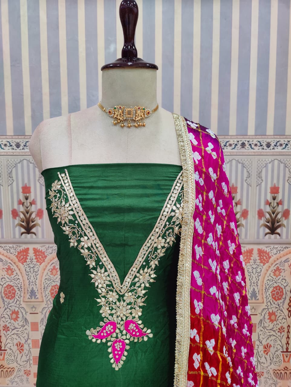 KcPc Elegant Modal Silk Bandhani Salwar Suits Collection KML