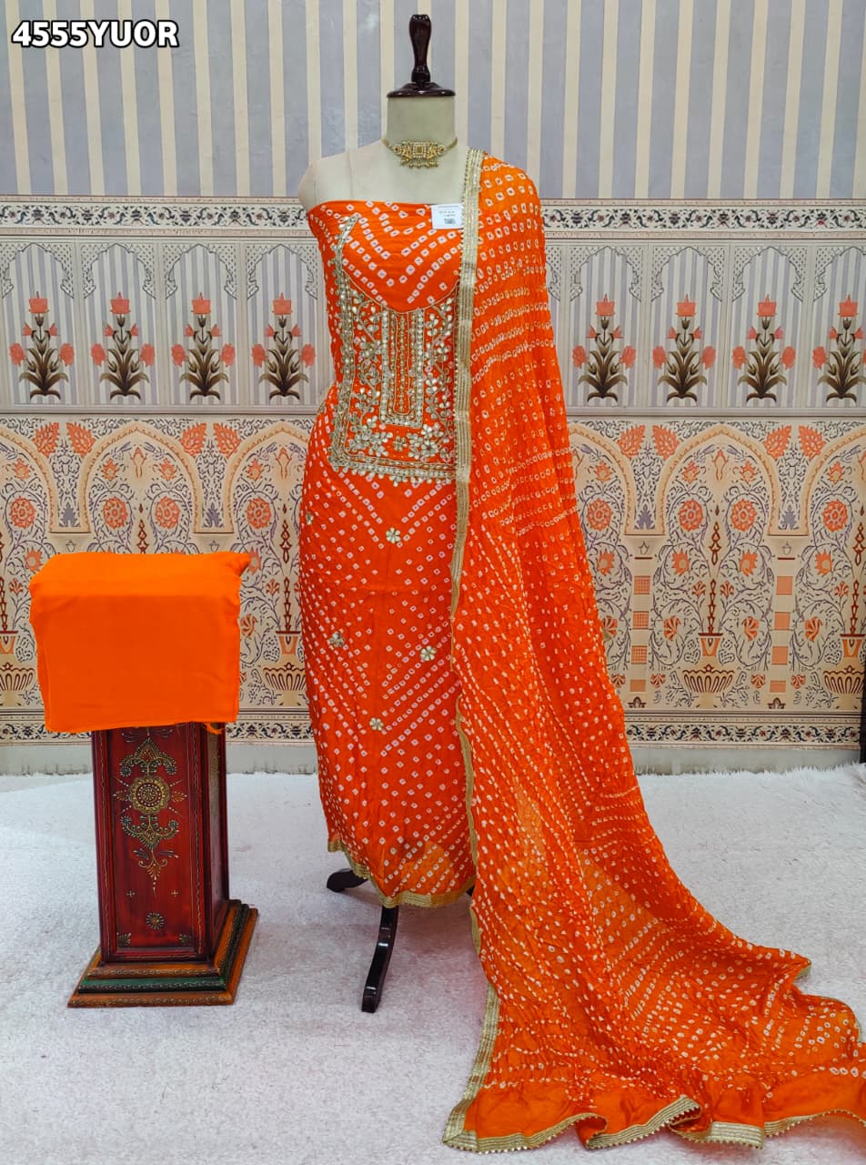 KcPc Royal Modal Silk Bandhani Suit Sets KML