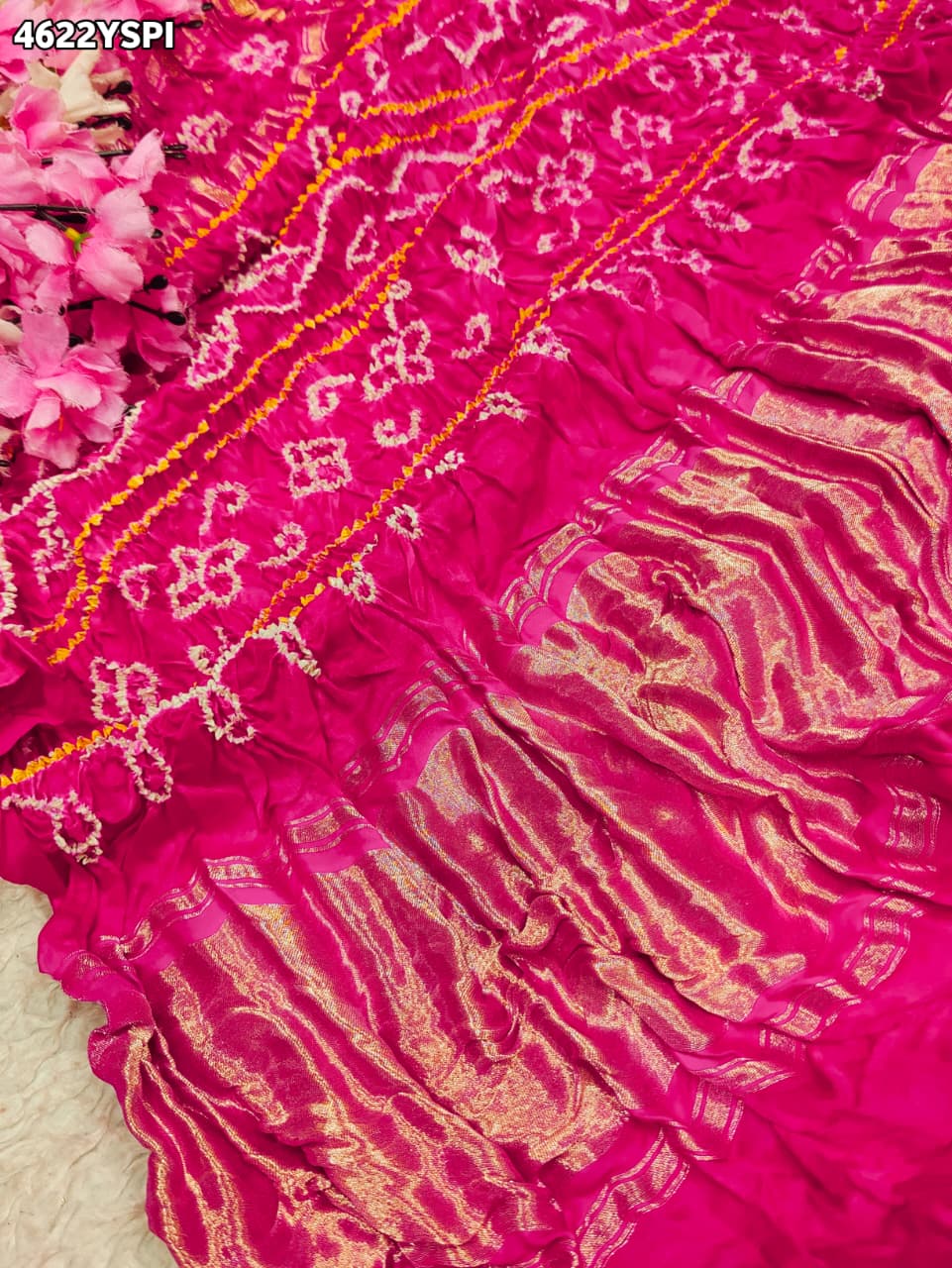 KcPc Premium Gaji Silk Bandhani Saree CollectionNAV