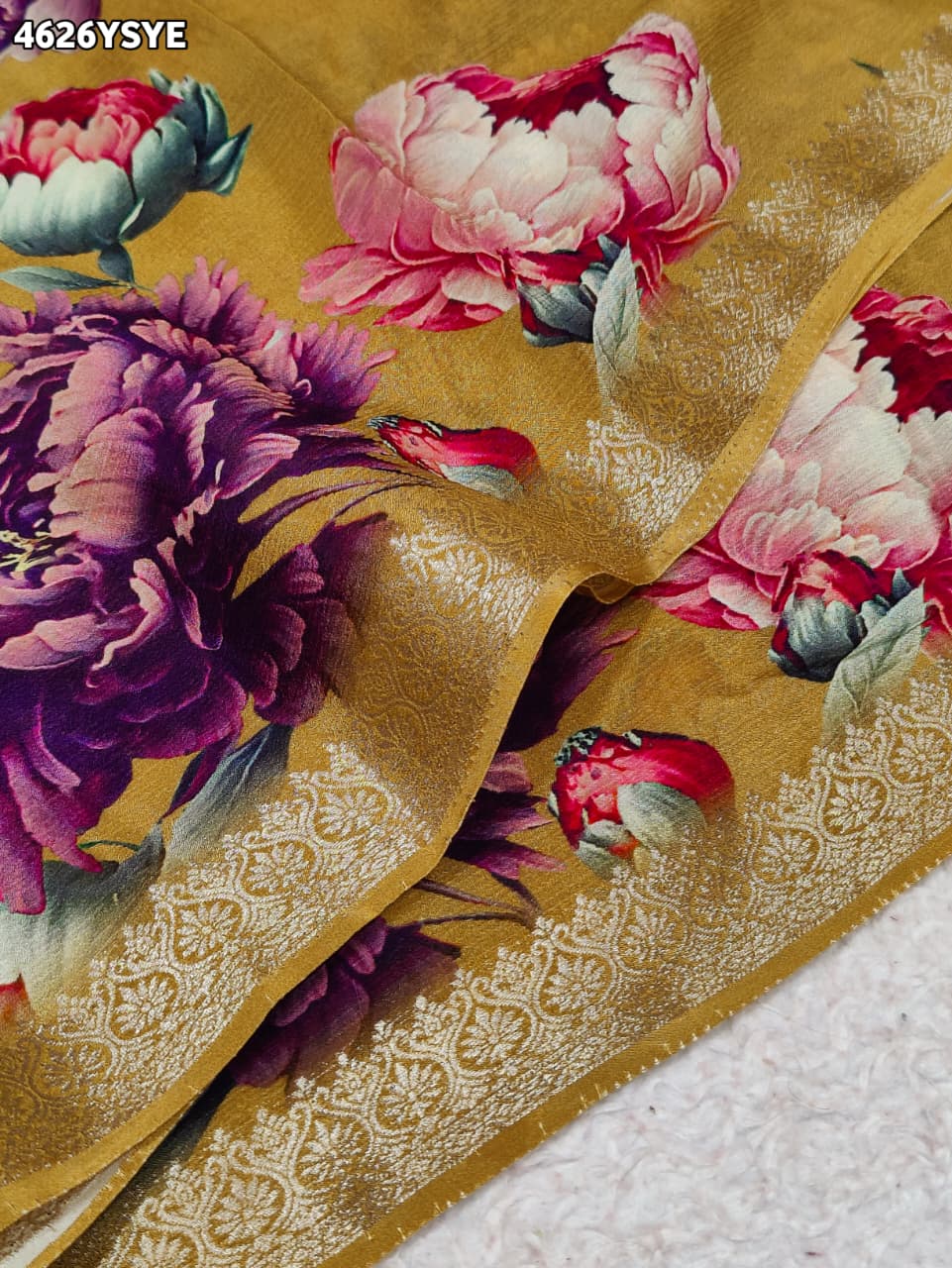 KcPc Traditional Pure Chiffon Sarees for Every Occasion OPS