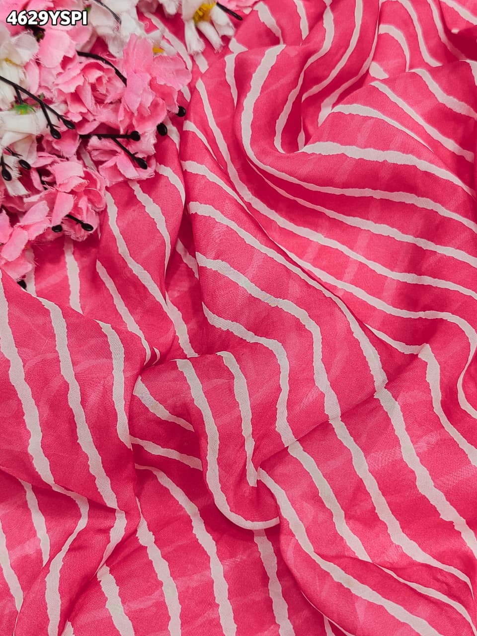 KcPc Elegant Chinon Silk Leheriya Saree Collection NPR