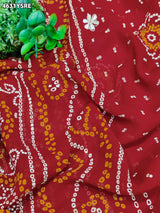 KcPc Georgette Sarees with Rich Gota Patti Work NPR