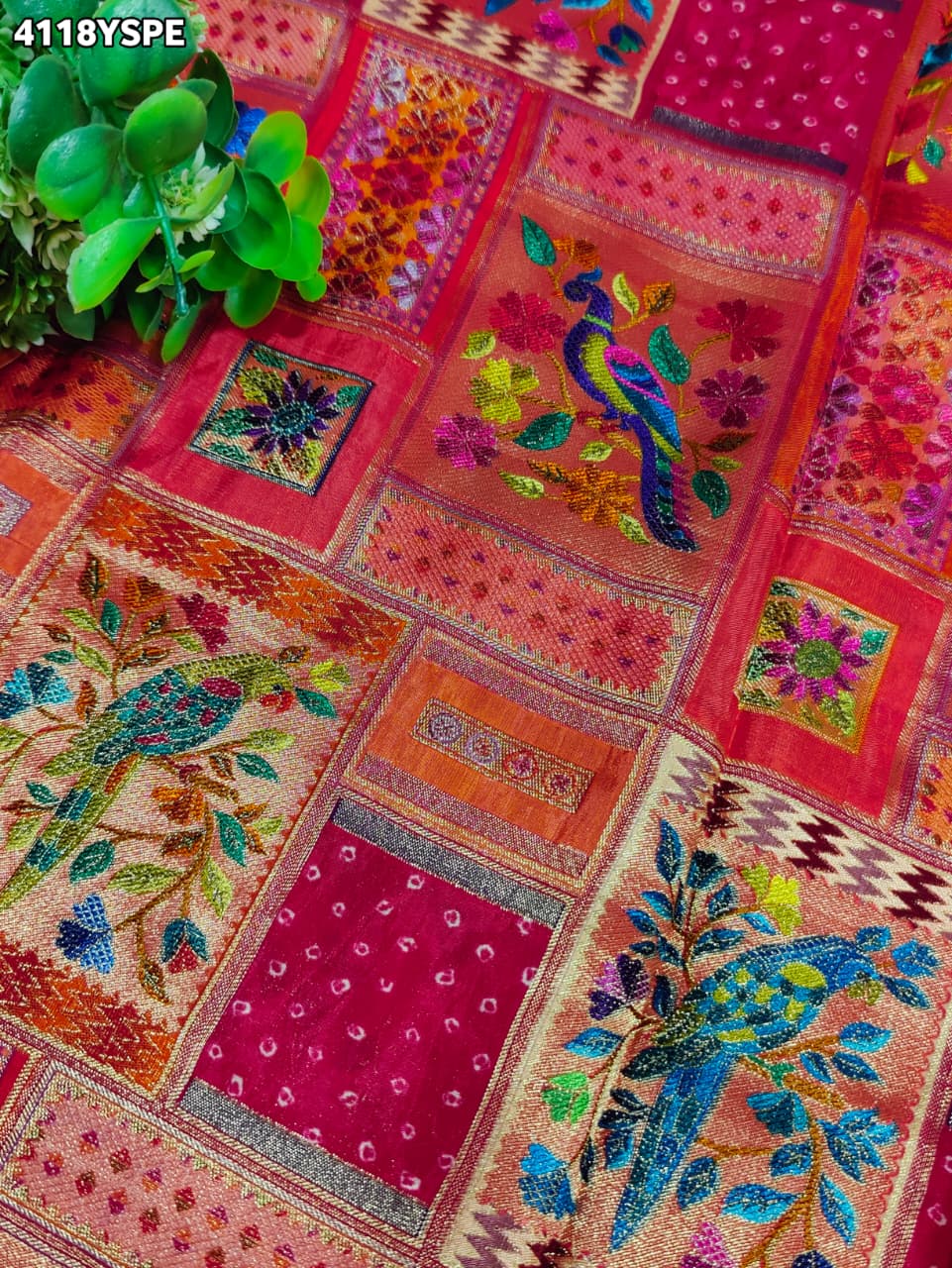 KcPc Luxury Banarasi Designer Saree with Heavy Embroidery WorkRB