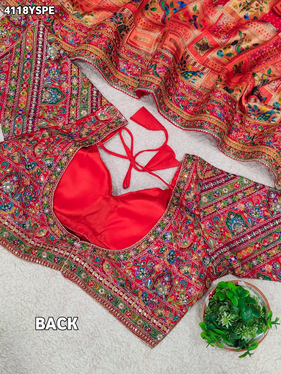 KcPc Luxury Banarasi Designer Saree with Heavy Embroidery WorkRB