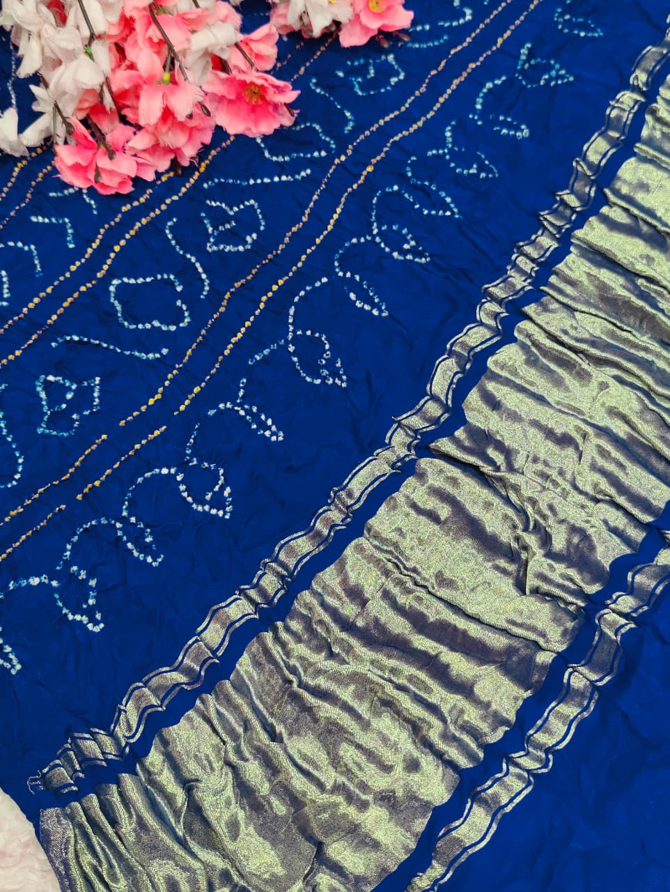 KcPc New Gaji Silk Bandhani Saree Collection NAV