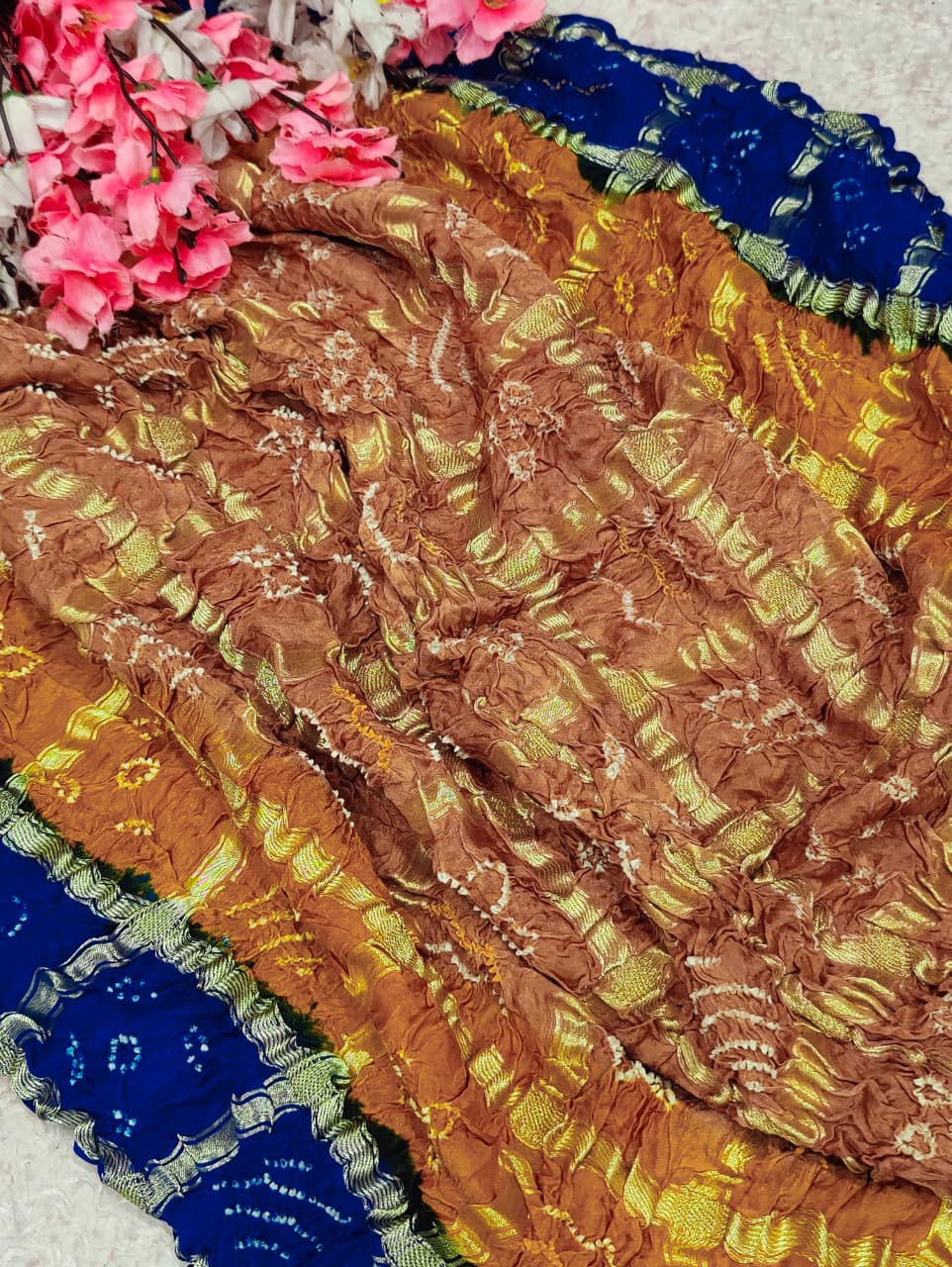 KcPc New Gaji Silk Bandhani Saree Collection NAV