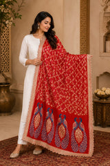 KcPc Designer Banarasi Style Dupatta with Heavy EmbroideryTUF