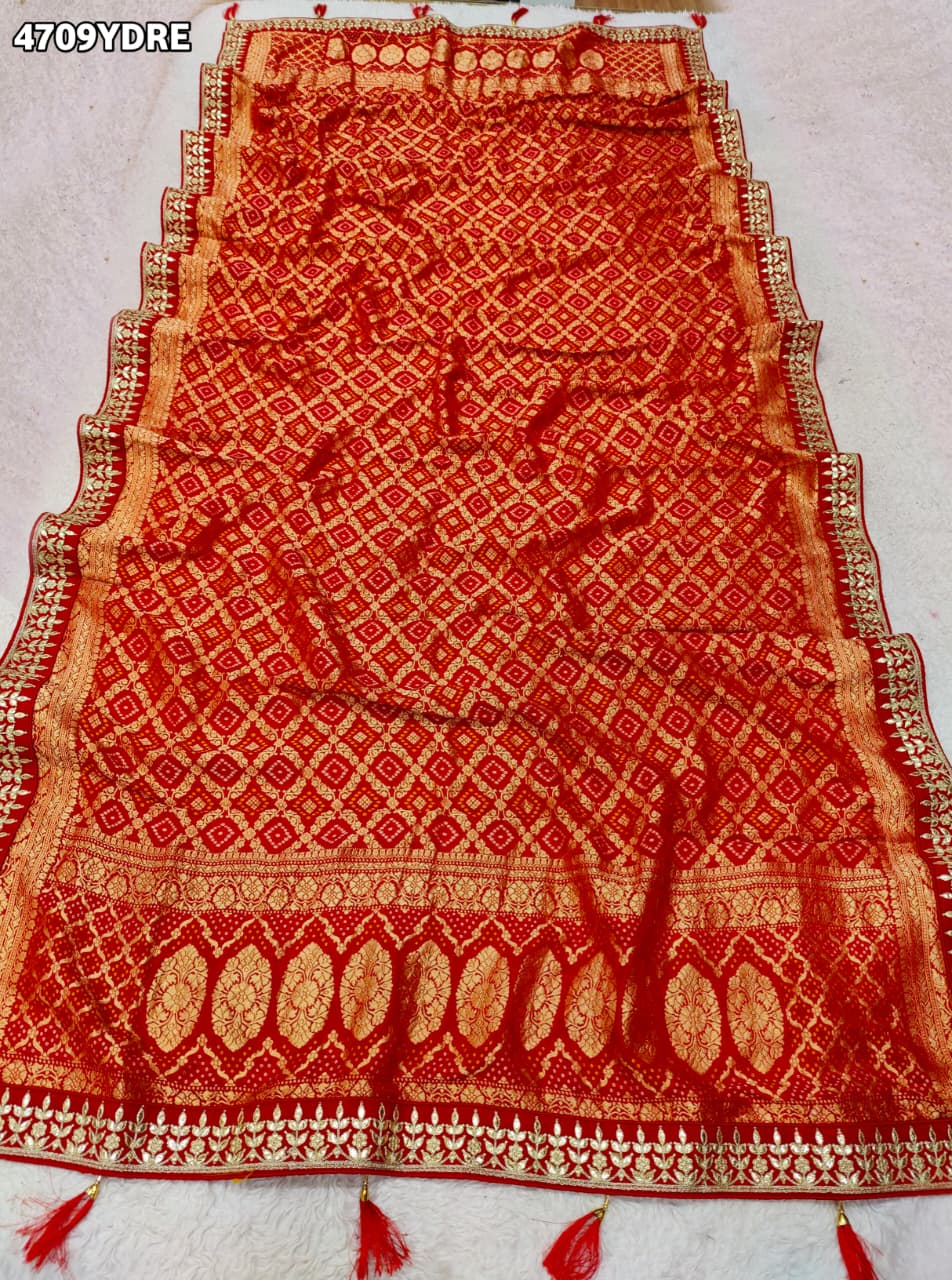 KcPc Royal Khaddi Georgette Embroidered Banarasi DupattaSAS