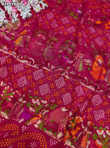 KcPc Latest Khaddi Georgette kalamkari Style Wth Embroidery Work DupattaTUF