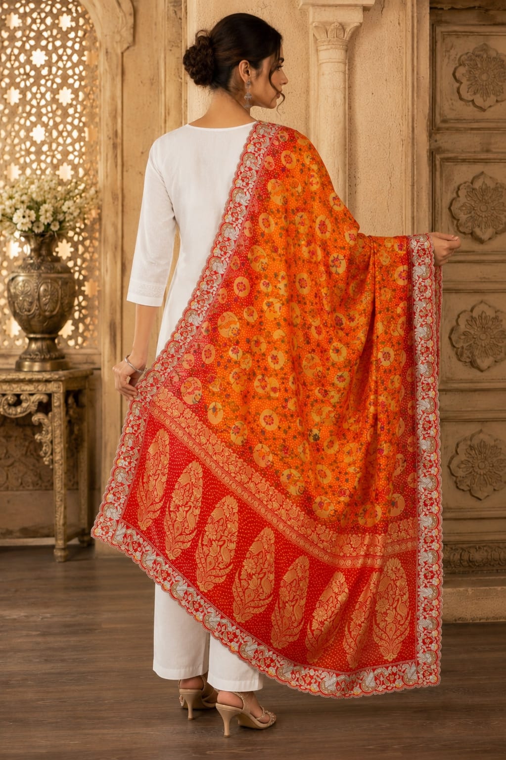 KcPc New Khaddi Georgette Meenakari Style Wth Embroidery Work DupattaTUF