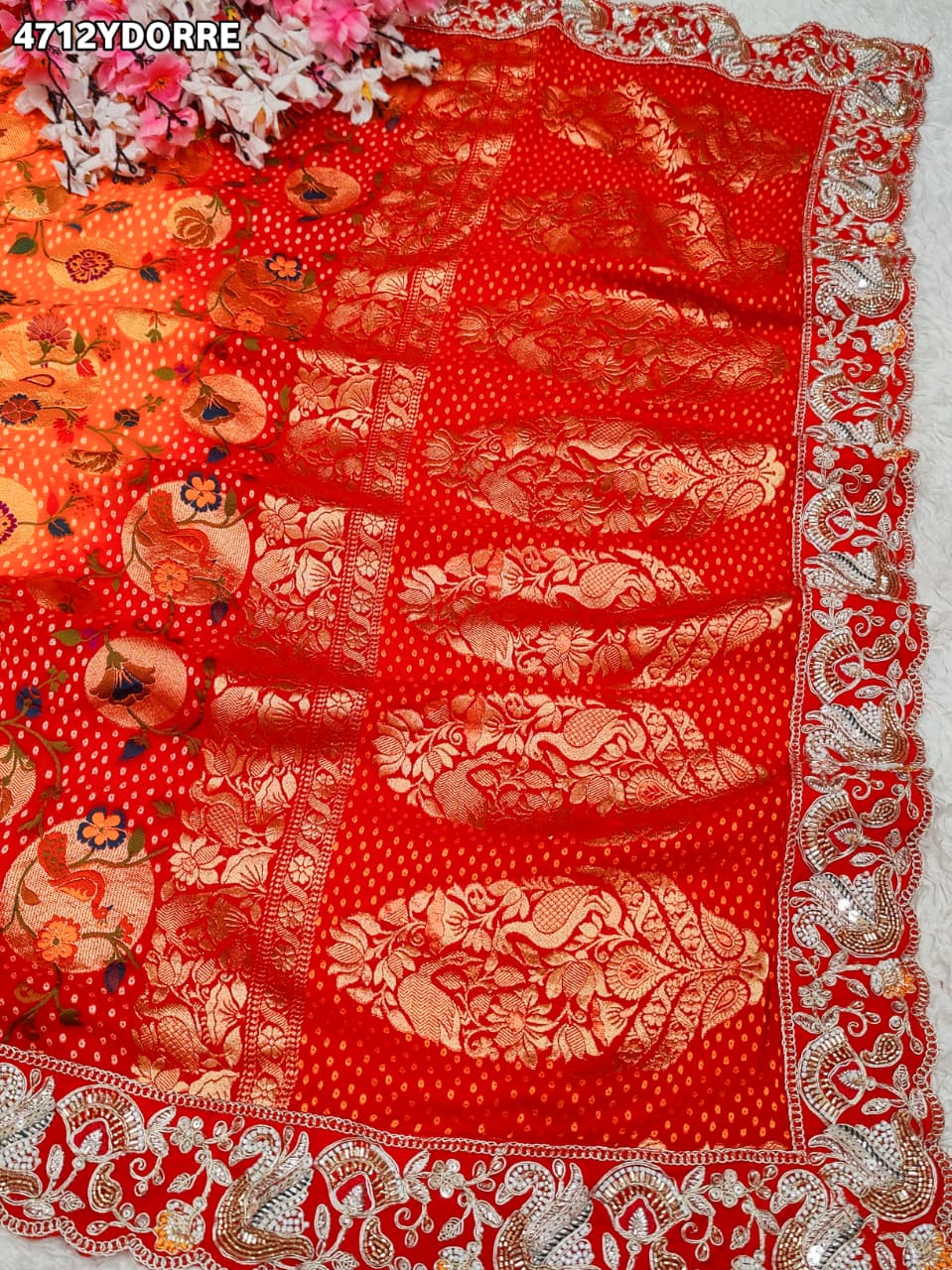 KcPc New Khaddi Georgette Meenakari Style Wth Embroidery Work DupattaTUF