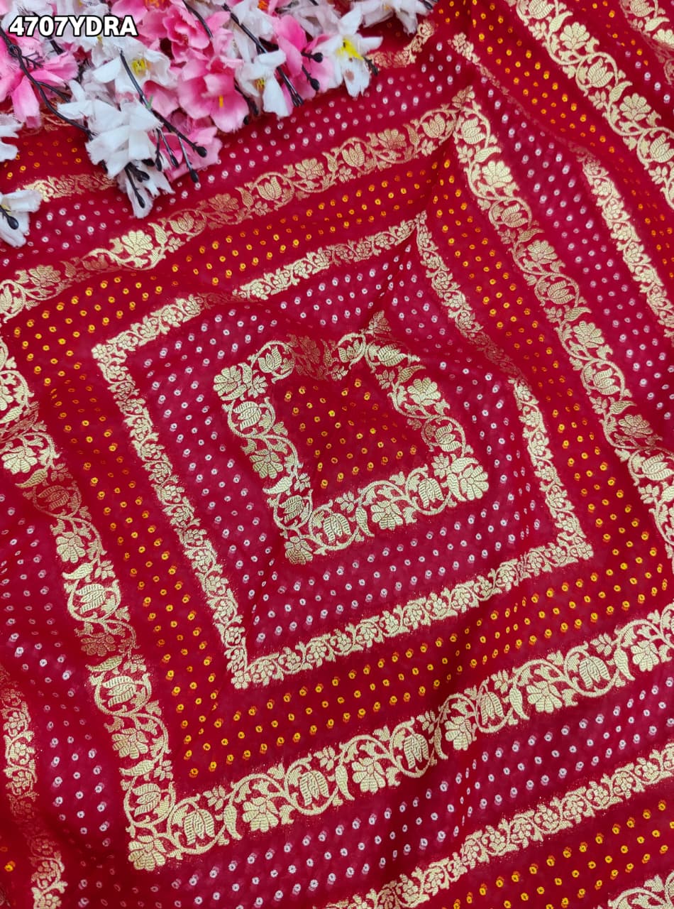 KcPc Letest Khaddi Georgette Banarasi Style With Embroidery Work DupattaSAS
