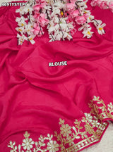 KcPc Luxury Banarasi Tissue Sarees with Gotapatti Work