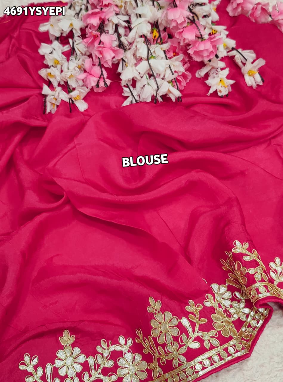KcPc Luxury Banarasi Tissue Sarees with Gotapatti Work