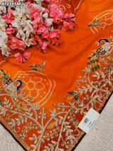 KcPc Premium Georgette Bandhani Festive Wear Sarees KDN