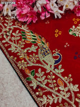 KcPc Georgette Saree with Handcrafted Gotapatti Work KDN