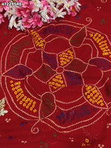 KcPc Georgette Saree with Handcrafted Gotapatti Work KDN