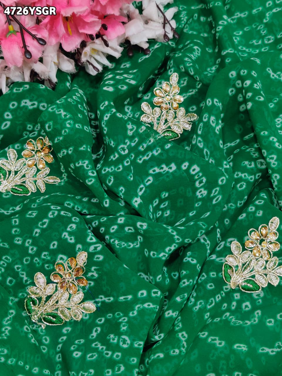 KcPc Premium Bandhani Sarees for Festive CelebrationsKDN