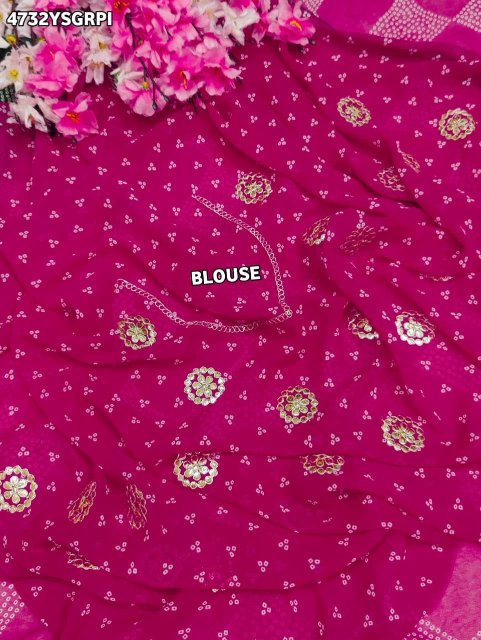 KcPc Premium Georgette Bandhani Festive Wear Sarees KDN