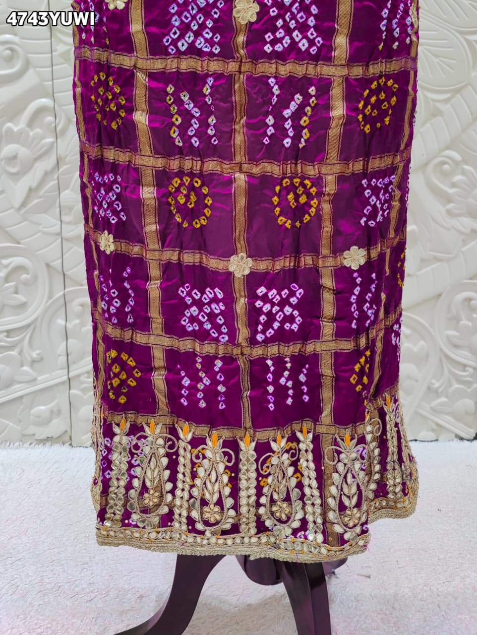 KcPc Premium Gaji Silk Bandhani Suit Set for Festive Wear JITEN