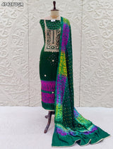 KcPc Traditional Bandhani Modal Silk Suit with DupattaJITEN