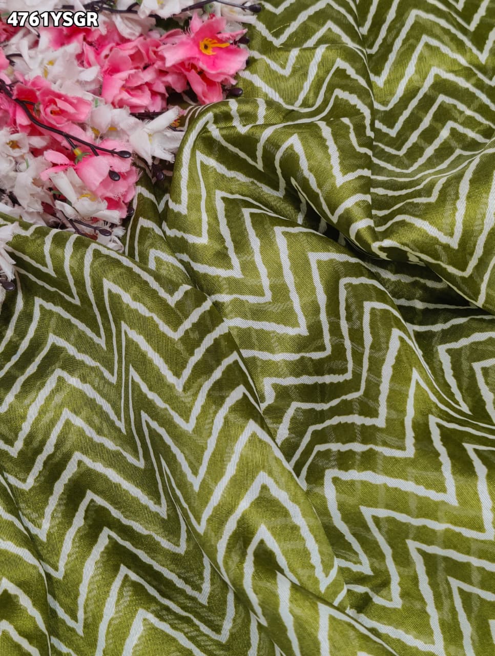 KcPc Luxury Cotton Silk Festive Wear Zig Zag SareeSTL