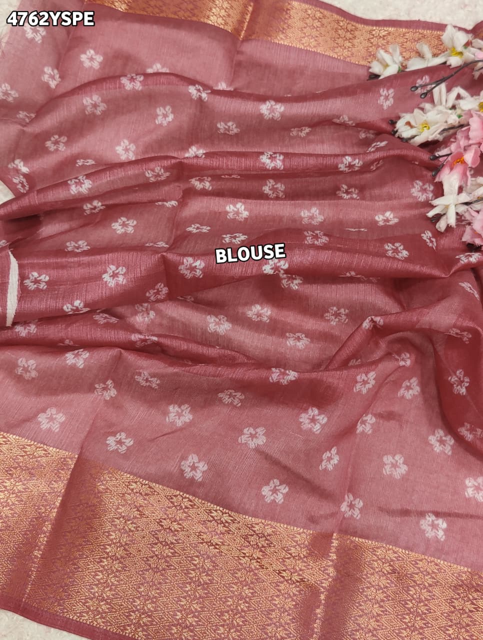 KcPc Premium Cotton Silk Printed Saree with Zari BorderSTL