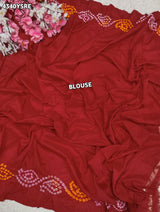 KcPc Premium Bandhani Style Semi Gaji Silk SareeMSC