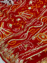 KcPcRoyal Gaji Silk Saree with Gota Patti WorkAMT