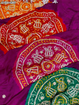 KcPcRoyal Gaji Silk Saree with Gota Patti WorkAMT