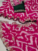 KcPc Latest Leheriya Style Saree Collection for Women