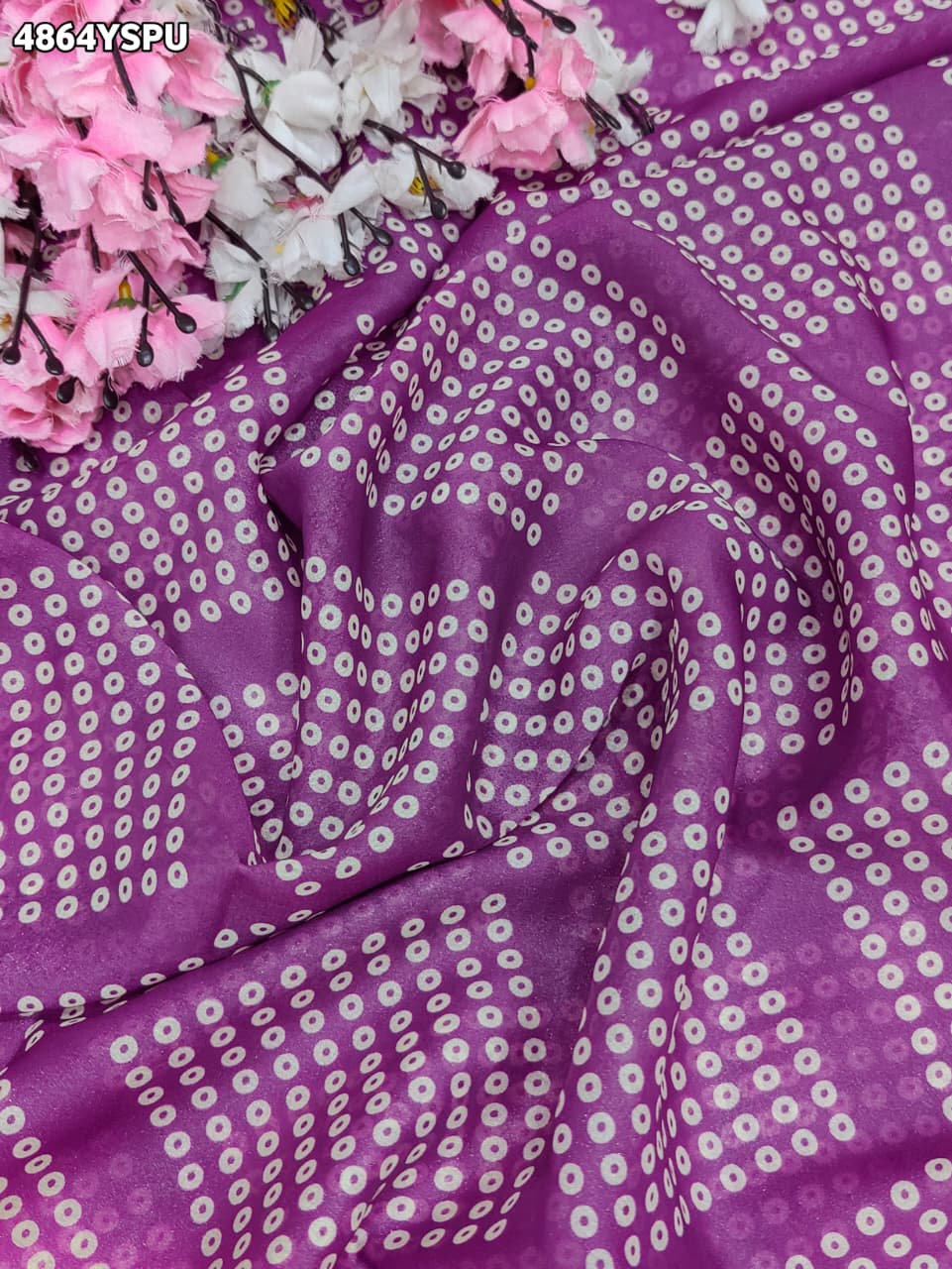 KcPc Traditional Georgette Kalamkari Saree for Women GAN