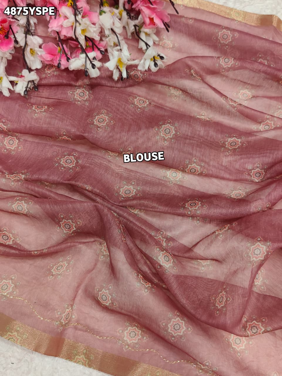KcPc Traditional Leheriya Cotton Silk Saree with Beautiful Aari Tari WorkSTL