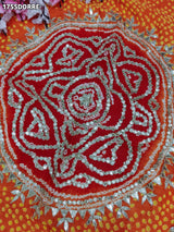 KcPc Pure Gaji Silk Bandhani Dupatta with Gota Patti WorkAMT