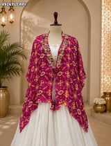 KcPc Chinon Silk Indo Western Lehenga with Cutdana WorkMLML