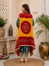 KcPc Beautiful Bandhani Georgette Pila Chunri for Traditional Wear
