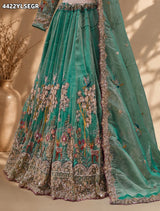 KcPc Tissue Silk Designer Lehenga with Heavy Cutdana Work VICR