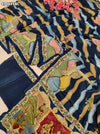 KcPc Pure Silk Kalamkari Saree with Thread WorkBRC