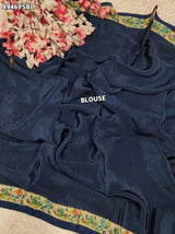 KcPc Pure Silk Kalamkari Saree with Thread WorkBRC