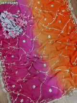 KcPc Georgette Designer Saree with Traditional Gotapatti Work MHS