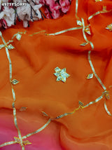 KcPc Georgette Designer Saree with Traditional Gotapatti Work MHS