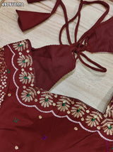 KcPc Designer Cotton Silk Ready To Wear Blouse with Tari WorkPRD