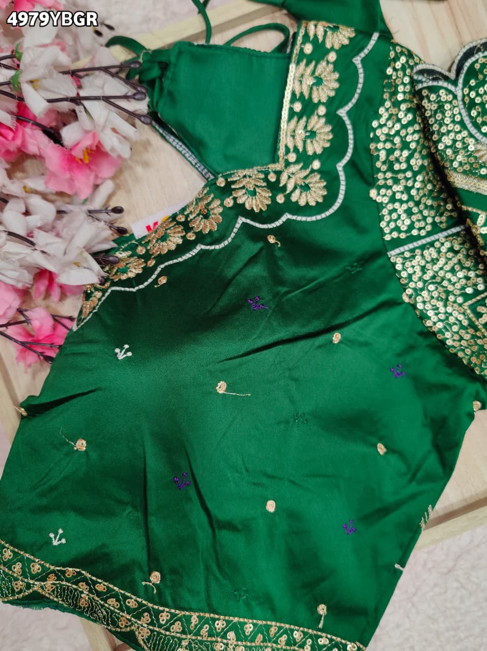 KcPc Cotton Silk Ready To Wear Blouse with Tari Embroidery WorkPRD